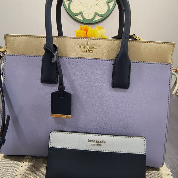 NWOT Genuine Kate Spade Cameron Satchel Purse and Wallet  Set - Picture 4 of 11